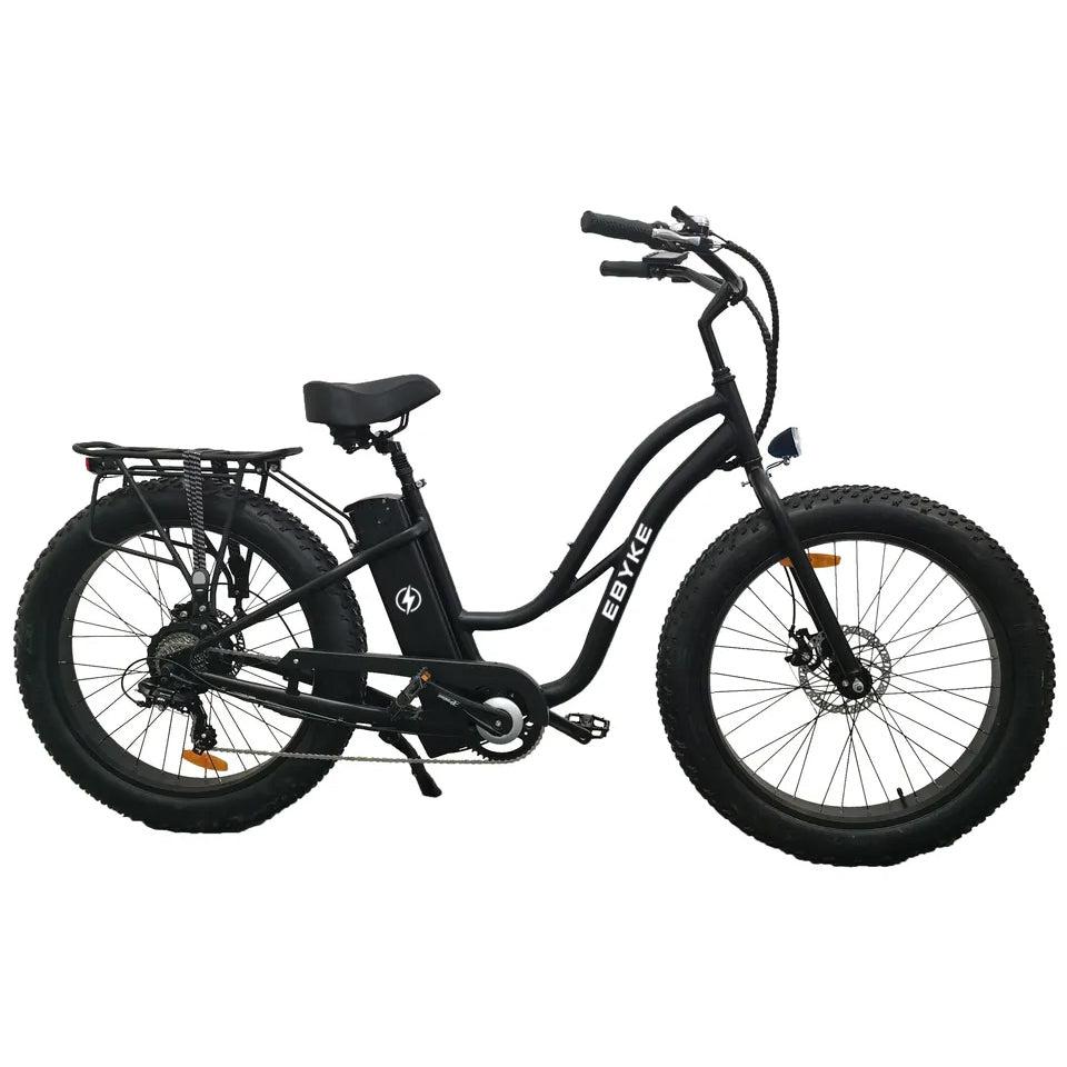 EBYKE® SURFRIDER Fat Tire Step-Thru 750W 48V 20AH Electric Beach Cruiser 26"x4.0 Bike E-Bike Bicycle - EBYKE Electric Bikes