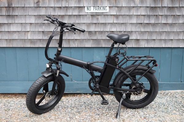 Black Electric Folding Bike DIGZ E-Bikes