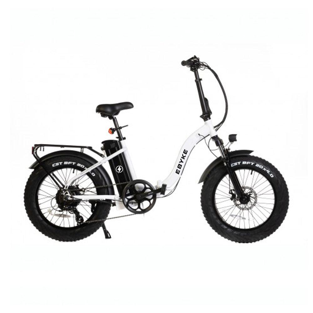 EBYKE® SCRAMBLER Folding Fat Tire Step-Thru 750W 48V 16AH  Electric Beach Cruiser 20"x4.0 Bike Micro E-Bike Bicycle - EBYKE Electric Bikes