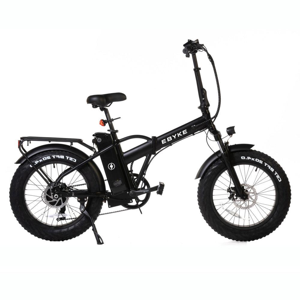 EBYKE® SCRAMBLER Folding Fat Tire Step-Over 750W 48V 16AH Electric Beach Cruiser 20"x4.0 Bike Micro E-Bike Bicycle - EBYKE Electric Bikes